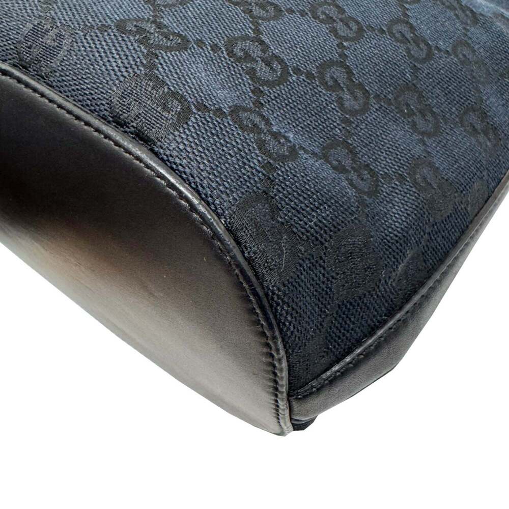 GUCCI Authentic Black Leather Shoulder Bag - Picture 6 of 13